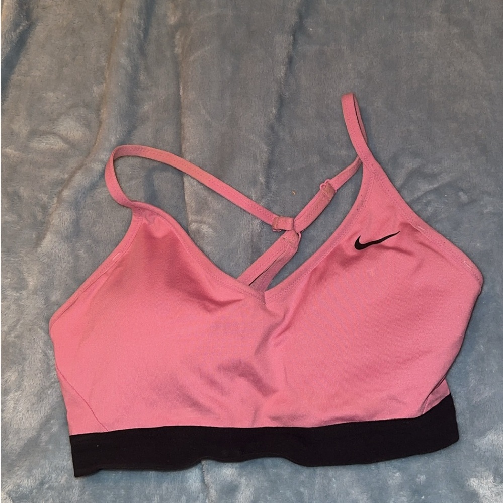 Nike Pink Racerback Sports Bra - Picture 3 of 3